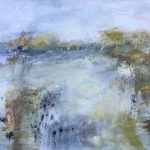 Walking by the river – Oil on canvas